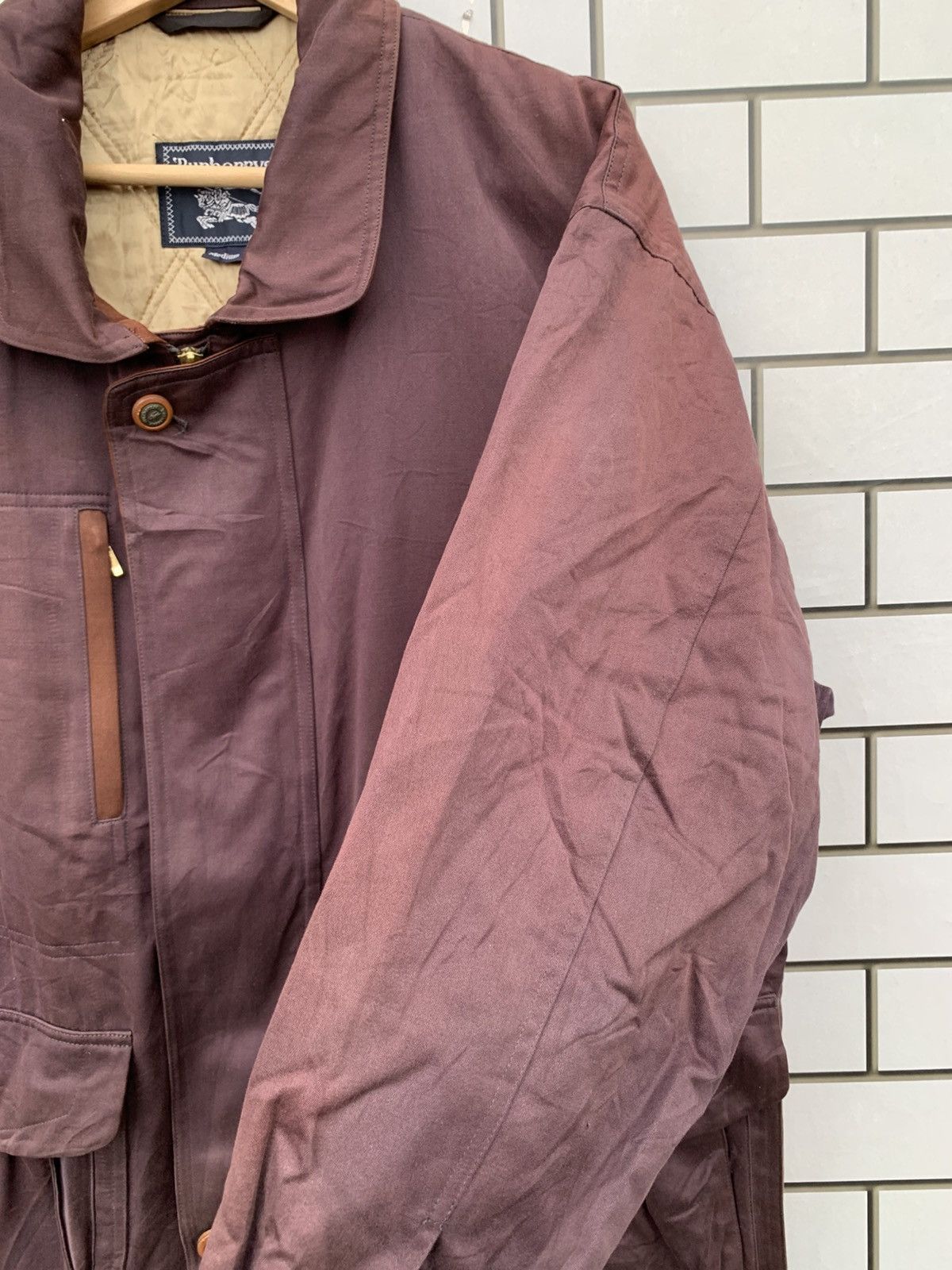 Burberry Vintage Burberrys Sun Faded Bomber Jacket Size US M / EU 48-50 / 2 - 12 Thumbnail