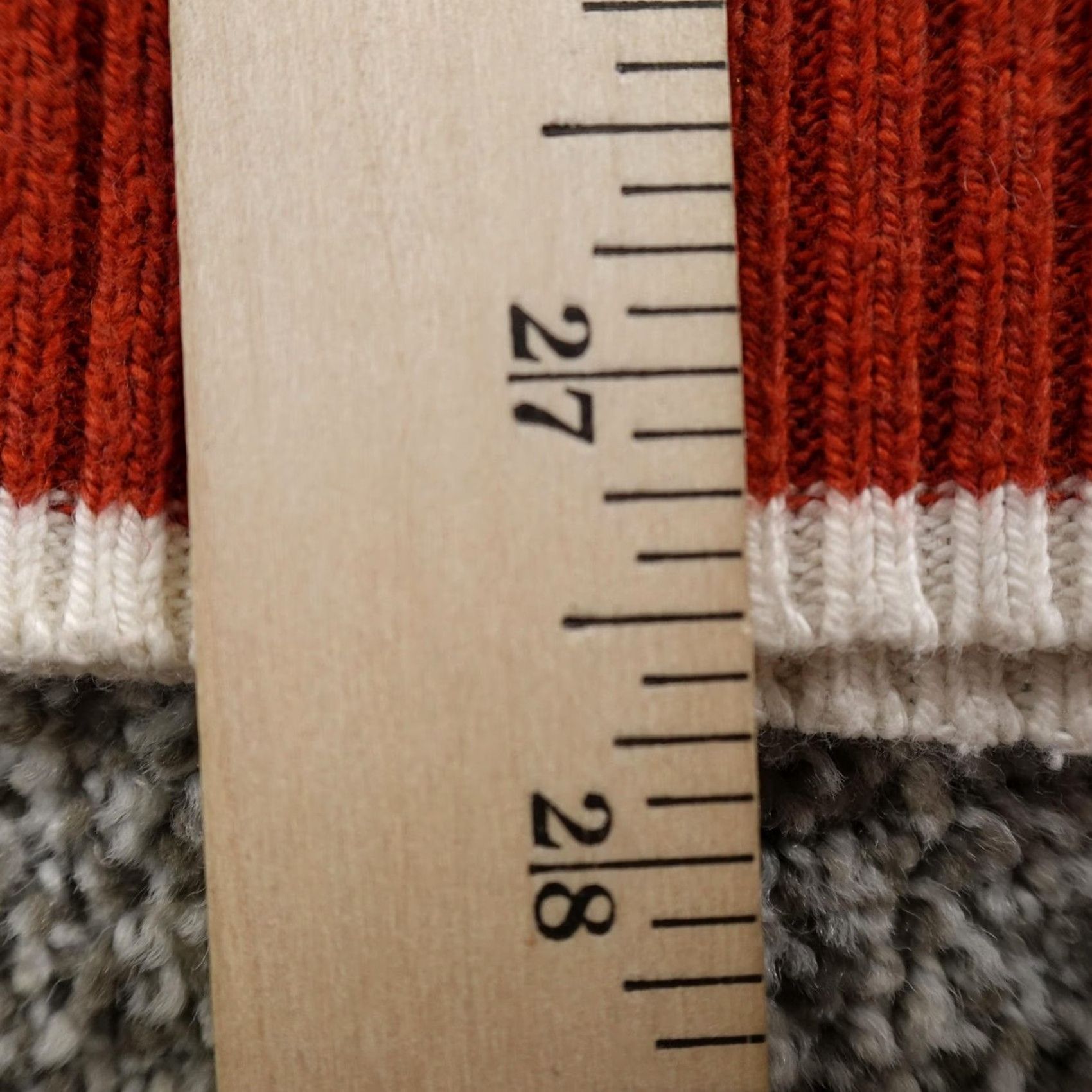 American Eagle Outfitters American Eagle Outfitters Sweater Mens MT Orange Nordic Aztec Fair Isle Hoodie Waffle Knit Size US M / EU 48-50 / 2 - 7 Thumbnail