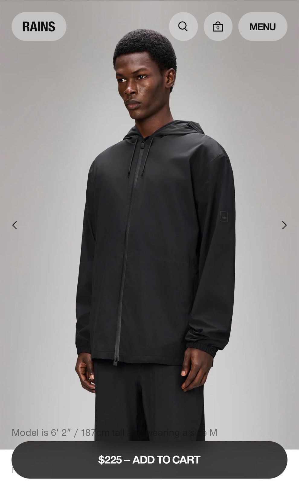 Rains RAINS Suva Hardshell Pocket Jacket SZ M Size US M / EU 48-50 / 2 - 6 Thumbnail