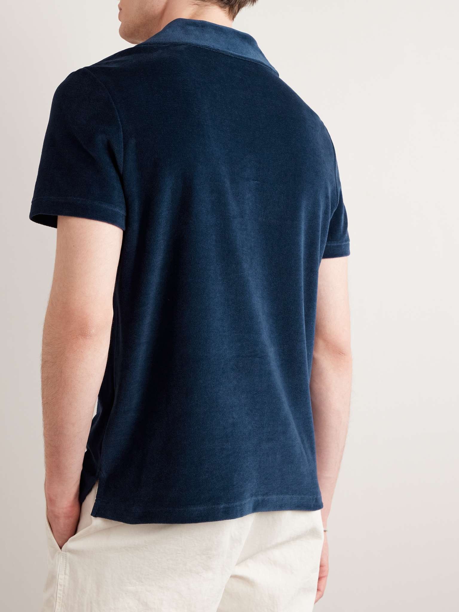 Loro Piana o1w1db10125 FAM7821 Porto Venere Polo Shirt in Navy Blue Size US S / EU 44-46 / 1 - 3 Thumbnail