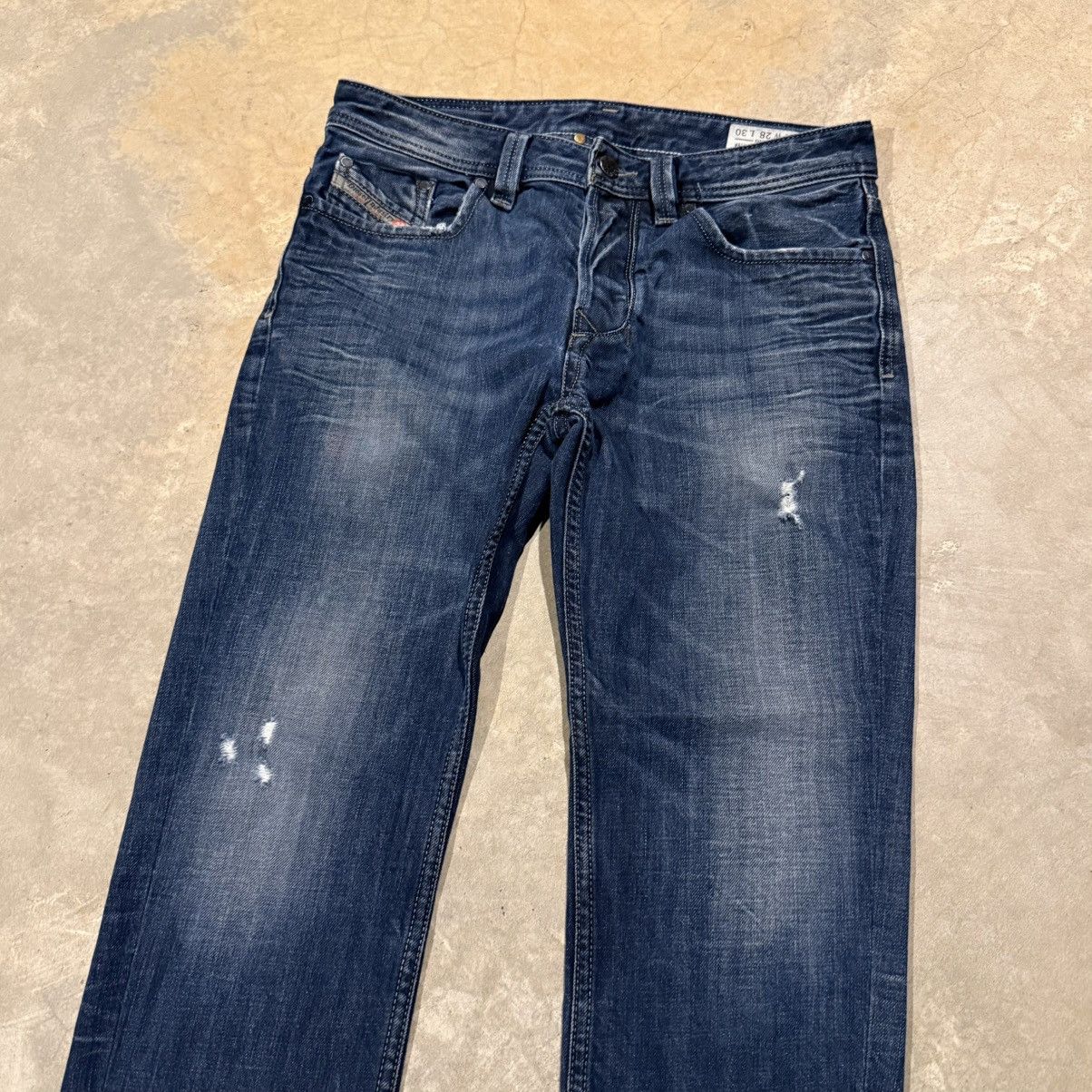 Diesel Vtg Diesel Larkee Faded Distressed Straight Leg Jeans Y2K Size US 28 / EU 44 - 4 Thumbnail