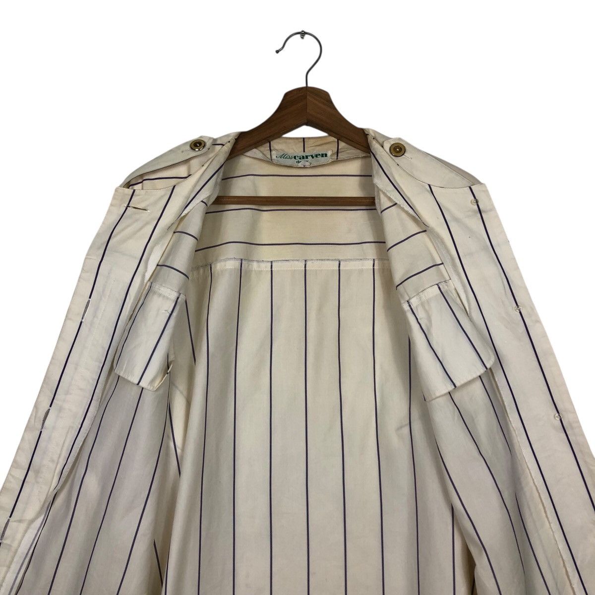 Carven 📌Miss Carven Deux Hickory Striped Work Design Size M / US 6-8 / IT 42-44 - 15 Thumbnail