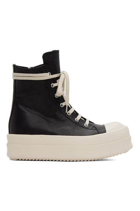 Rick Owens Rick Owens Mega Bumper Ramones Mainline Leather Black | Grailed