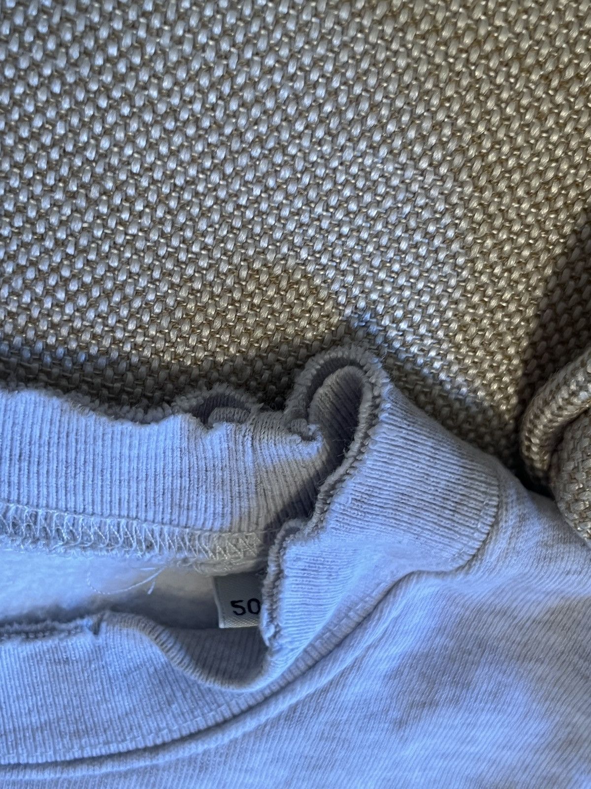 Our Legacy Distressed Patch Sweatshirt in Light Grey Size US M / EU 48-50 / 2 - 4 Thumbnail