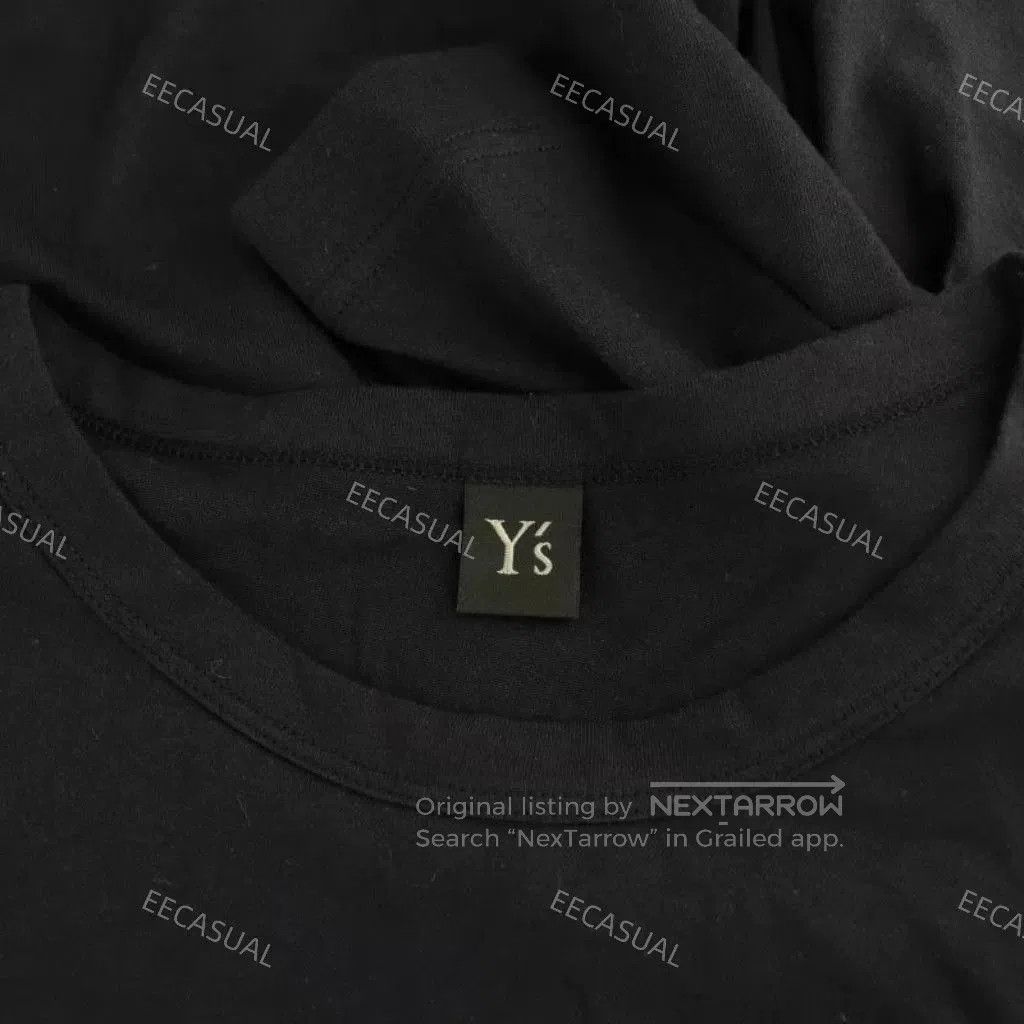 Y's Yamamoto Black Blue Letter Oversize T. Size M / US 6-8 / IT 42-44 - 6 Thumbnail