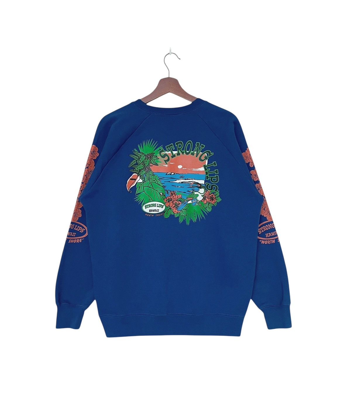Vintage Vintage Brand Strong Lips Hawai Sweatshirt 2000s Size US L / EU 52-54 / 3 - 1 Thumbnail