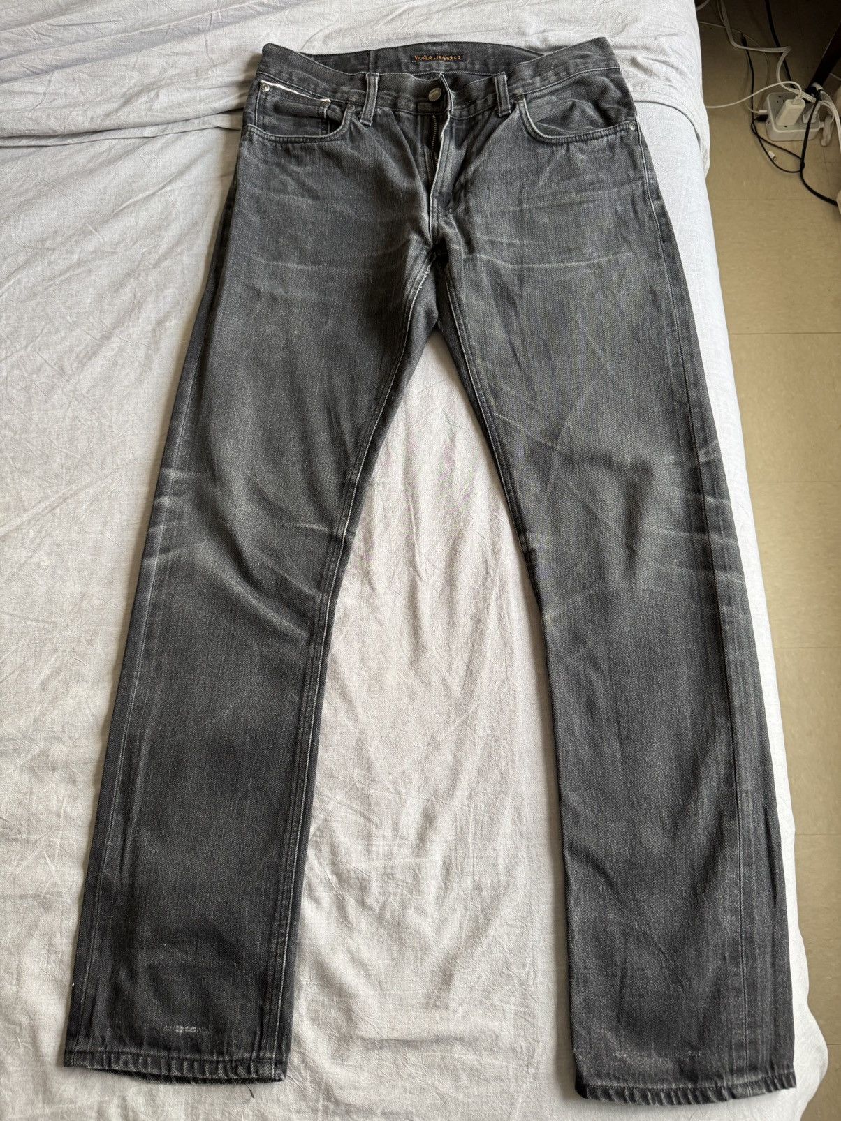 Nudie Jeans NUDIE JEANS DRY BLK SELVAGE THIN FINN DENIM JEANS BEAUTIFUL Size US 33 - 4 Thumbnail