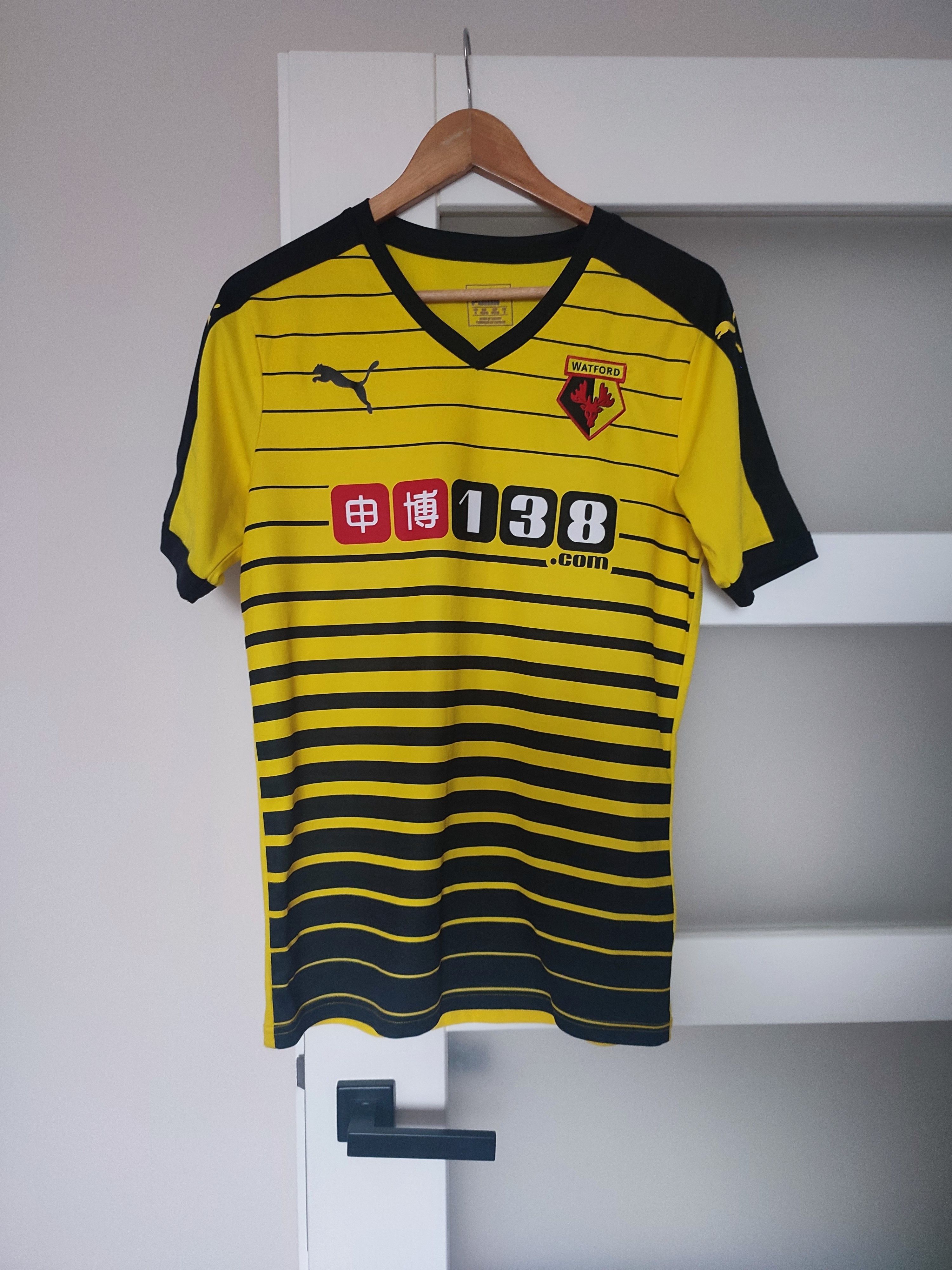 Puma Watford 2015 2016 Home Puma Football Shirt Soccer Jersey Size US S / EU 44-46 / 1 - 1 Thumbnail