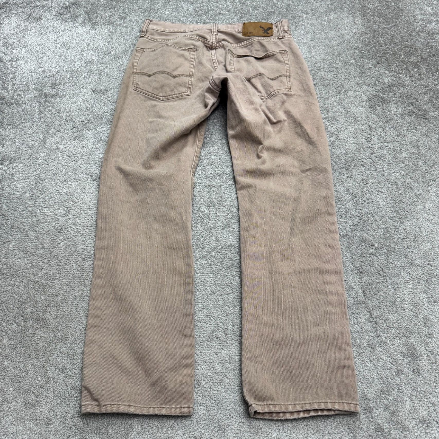American Eagle Outfitters American Eagle Outfitters Jeans Men Slim Straight 29x30 Brown Cotton Denim 5-Pocket Dark Vintage No N/A Size US 29 - 2 Thumbnail