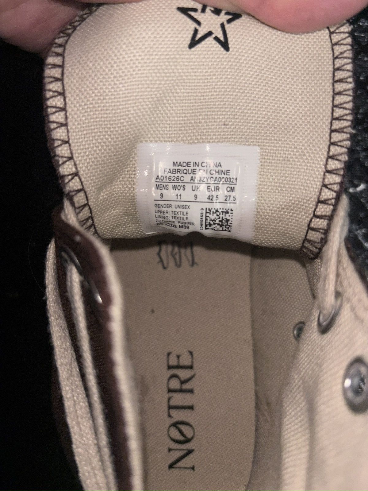 Converse Converse x Notre Chuck 70 High Size US 9 / EU 42 - 6 Thumbnail