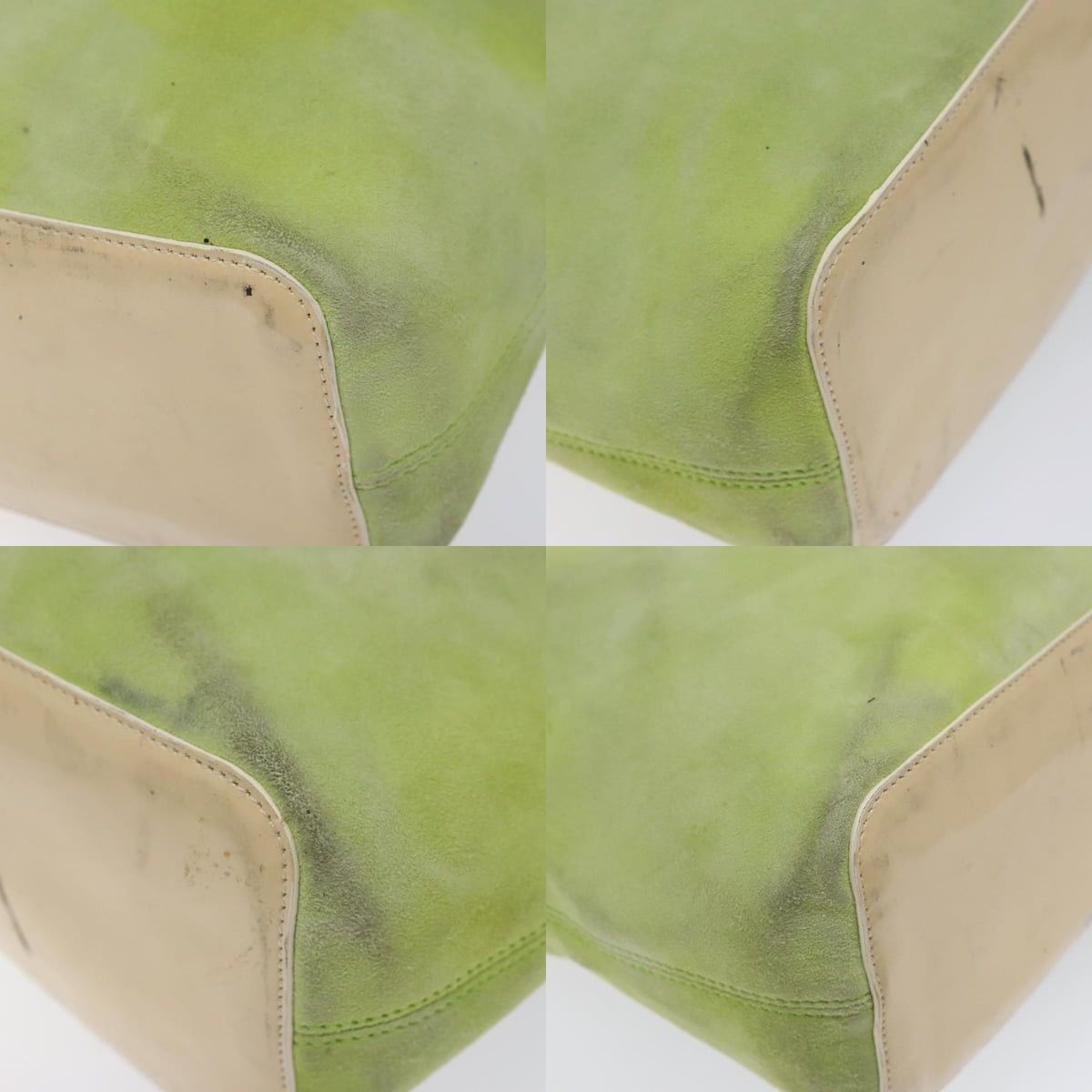 Celine CELINE Hand Bag Suede Silver Light Green Size ONE SIZE - 10 Thumbnail