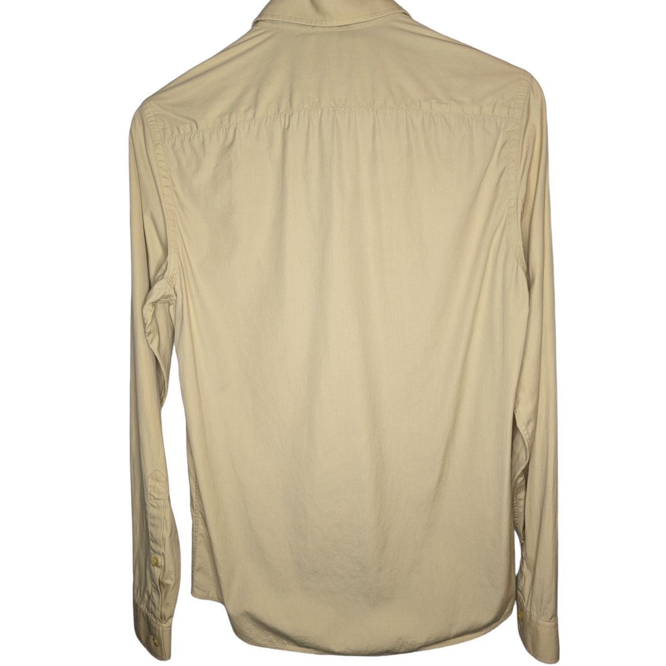 Burberry Prorsum Burberry Prorsum Button Up Dress Shirt Yellow Size US XS / EU 42 / 0 - 5 Thumbnail