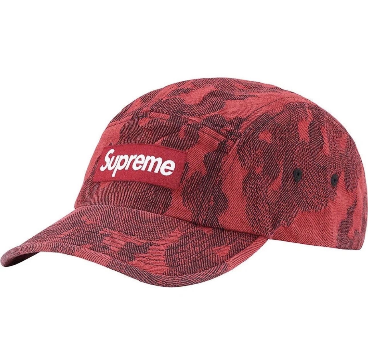 Supreme Supreme Flames Denim Camp Cap Size ONE SIZE - 1 Thumbnail