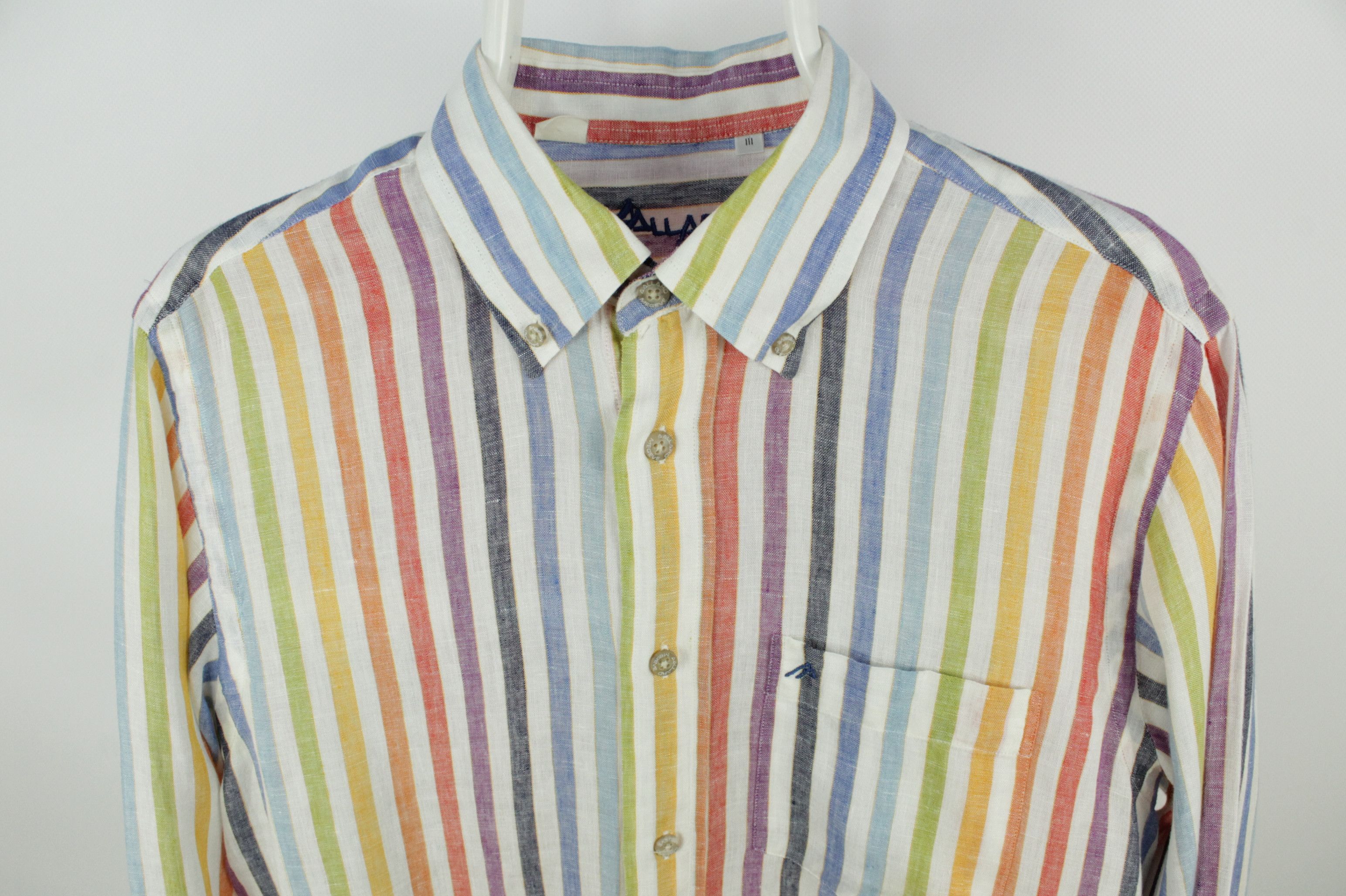 Other AAllard de Megeve Relax Fit Multicolor Linen Shirt Size US M / EU 48-50 / 2 - 2 Thumbnail