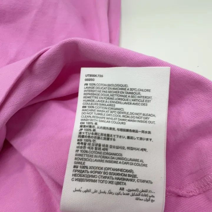 AMI Ami Paris Pink Heart Embroidered Short Sleeve Tee -2507 Size US XL / EU 56 / 4 - 6 Thumbnail