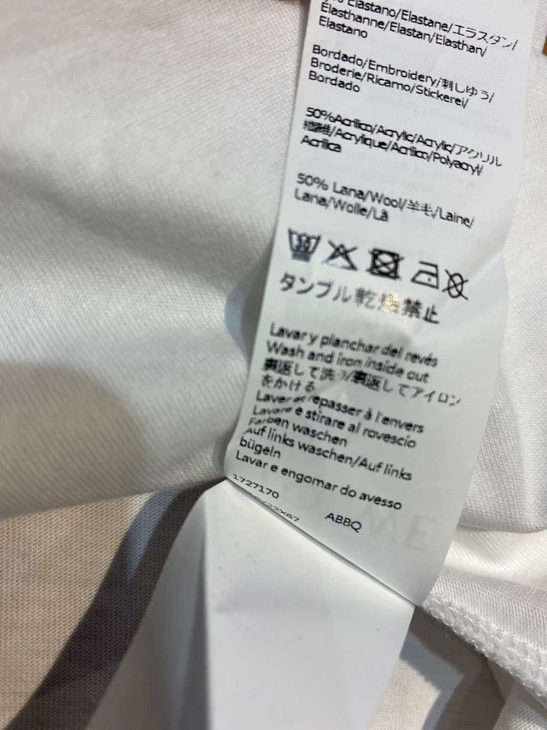 Loewe LOEWE White combed cotton loose version round neck short s Size S / US 4 / IT 40 - 4 Thumbnail
