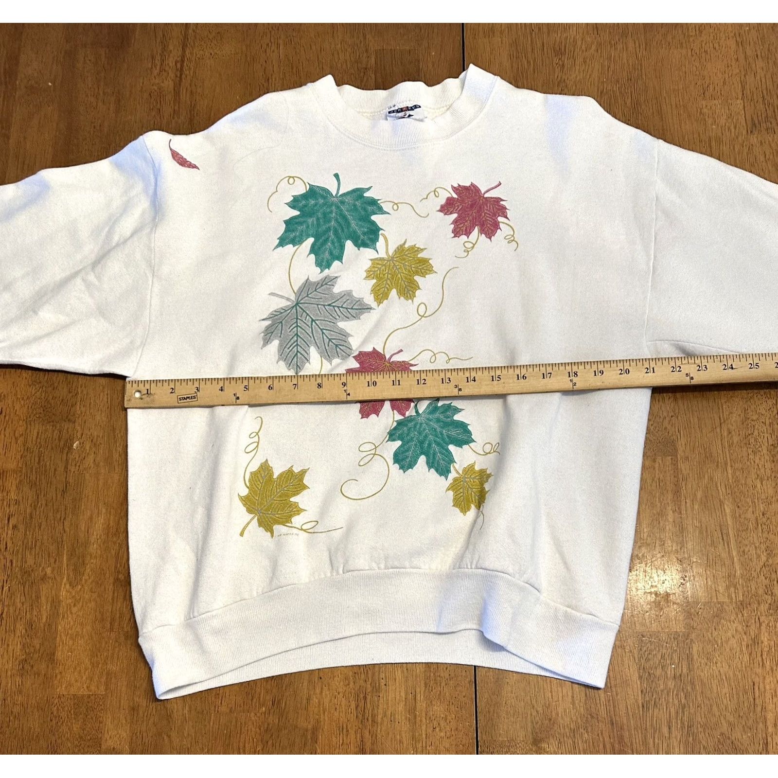 Jerzees VINTAGE Jerzees Sweatshirt Crew Neck Long Sleeve Fall Leaves Large Womens Size L / US 10 / IT 46 - 5 Thumbnail