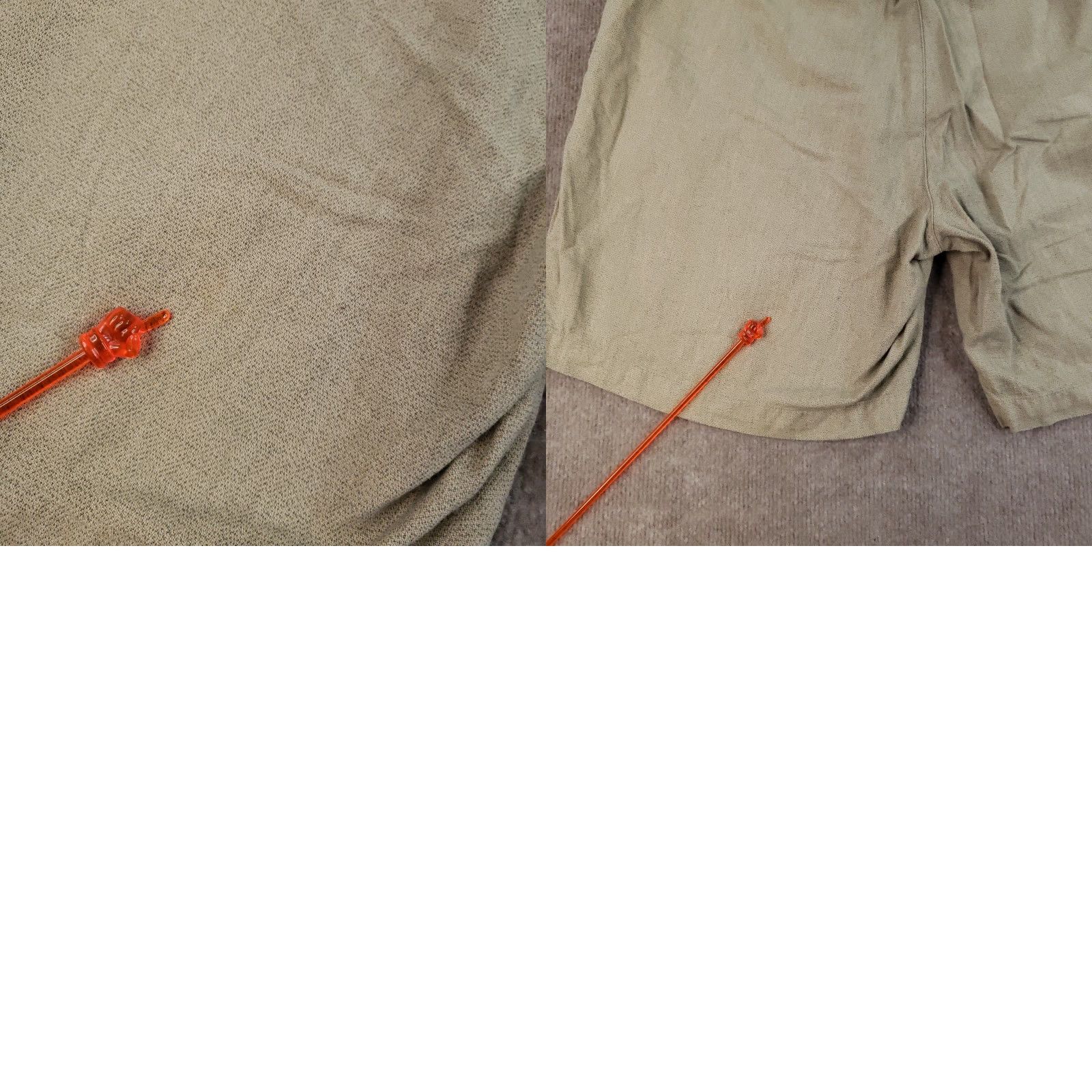 Nike VINTAGE Nike Golf Shorts Mens 35 (38 actual) Beige Flat Front Pleated Casual Y2K Size US 35 - 10 Thumbnail
