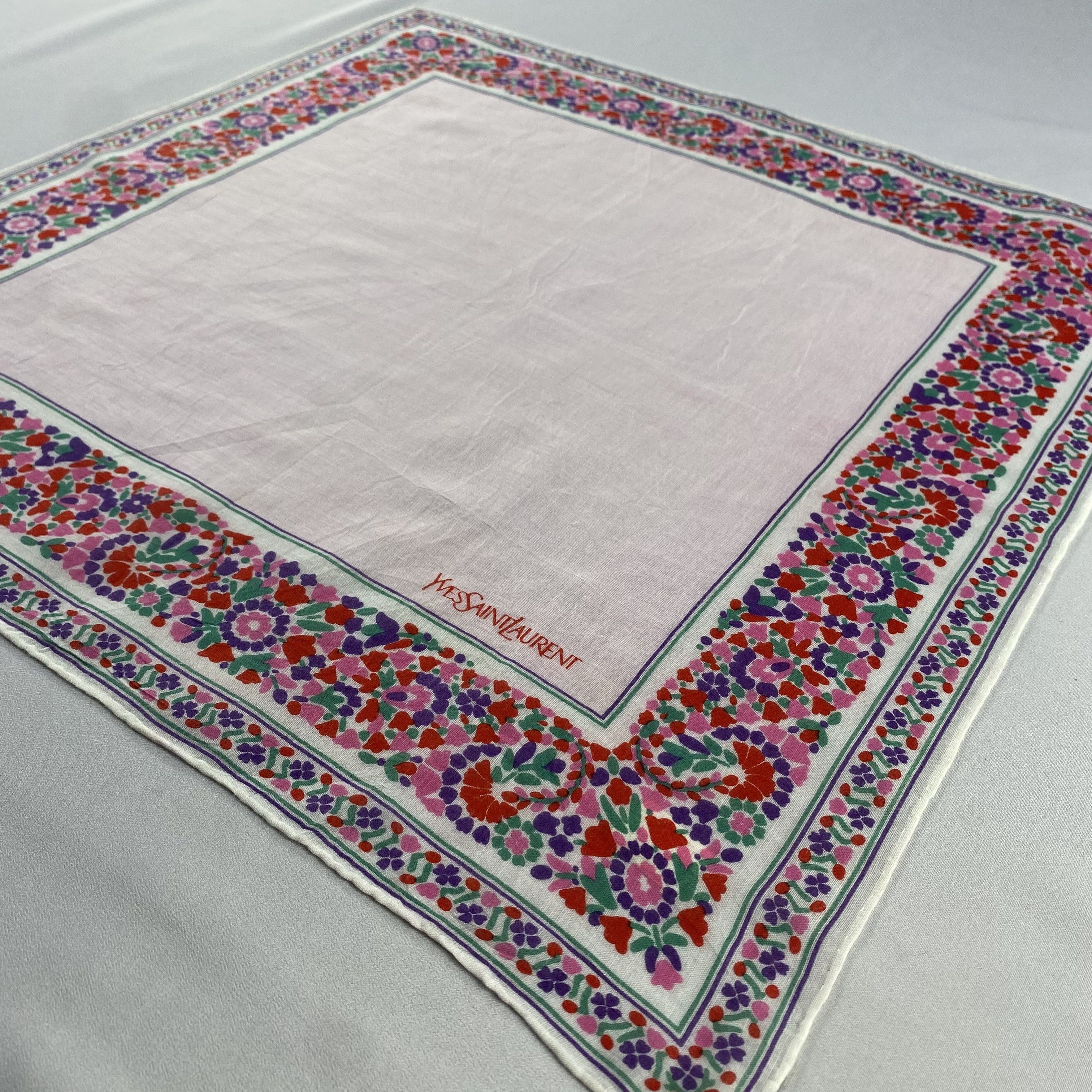 Vintage Yves Saint Laurent Handkerchief / Neckerchief-P1245 Size ONE SIZE - 2 Thumbnail