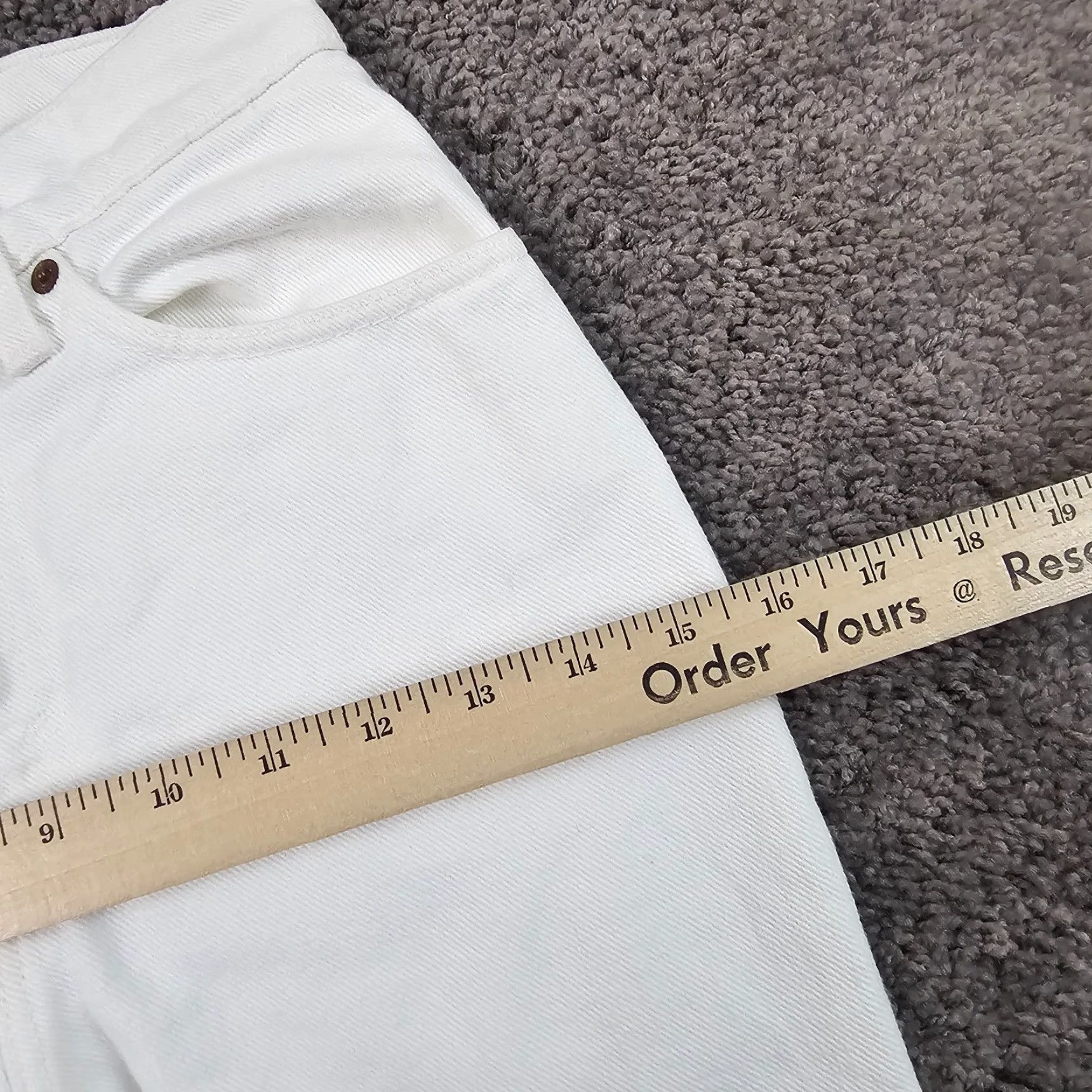 Levi's VINTAGE Levi's Jeans 512 Womens Slim White 1 High Rise Denim 21x26 USA Size 42" / US 20 - 7 Thumbnail