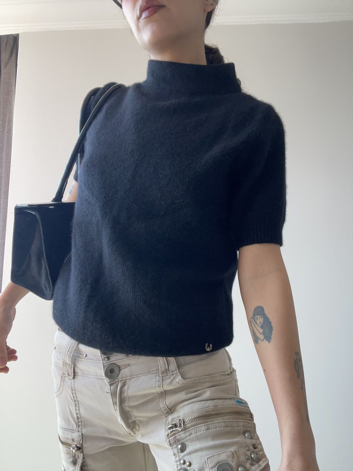 Vintage Stefanel kashmir blouse Size L / US 10 / IT 46 - 2 Thumbnail