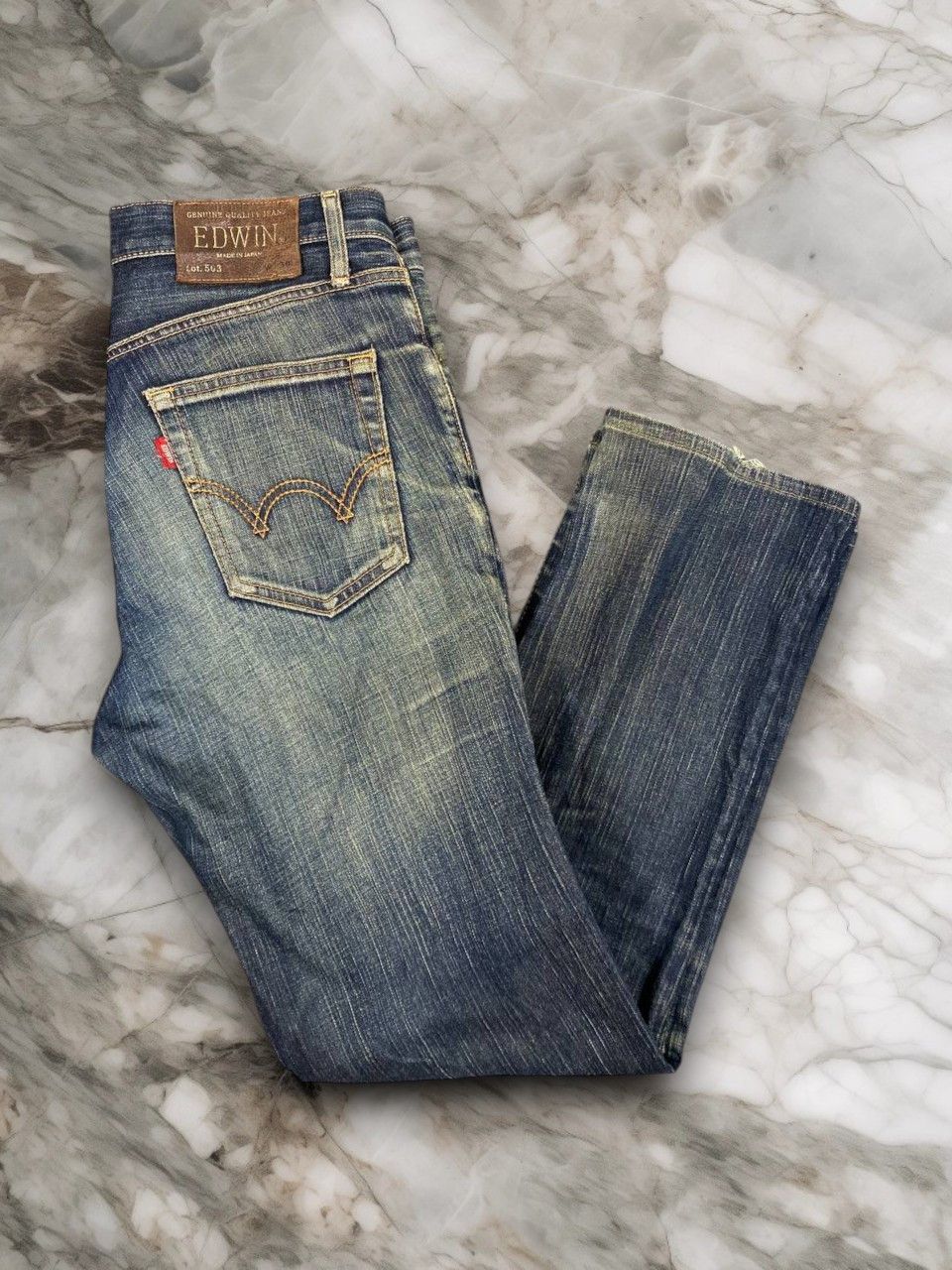 Edwin vintage edwin rusty distressed denim nice design Size US 34 / EU 50 - 1 Thumbnail
