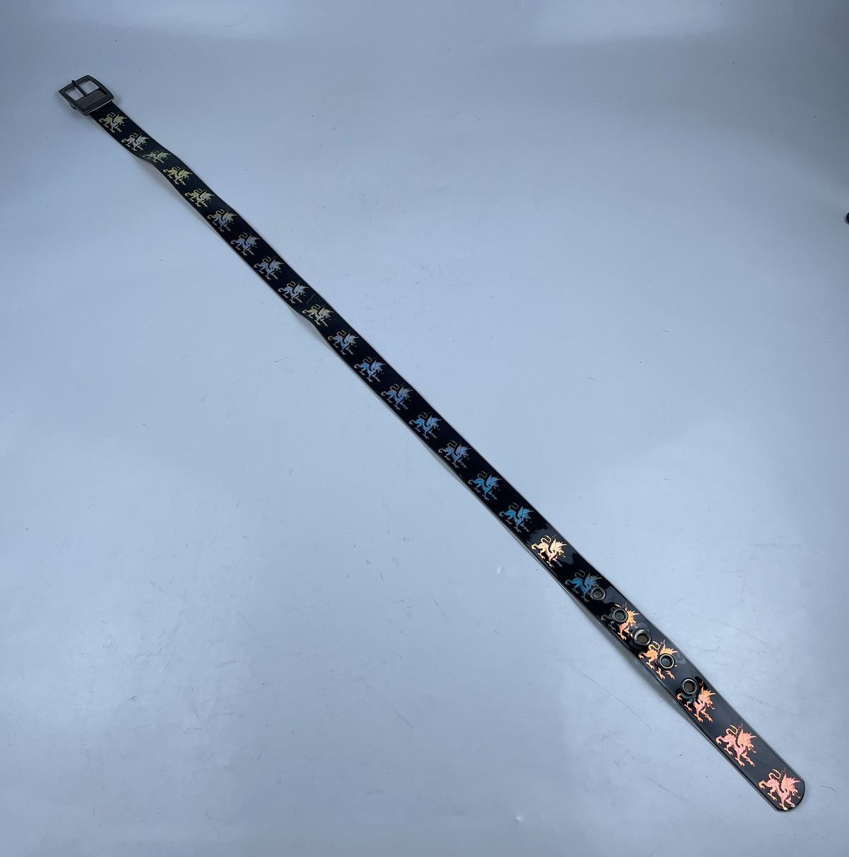 Japanese Brand rare designs dragon stripe pvc belt tc3 Size 36 - 2 Thumbnail