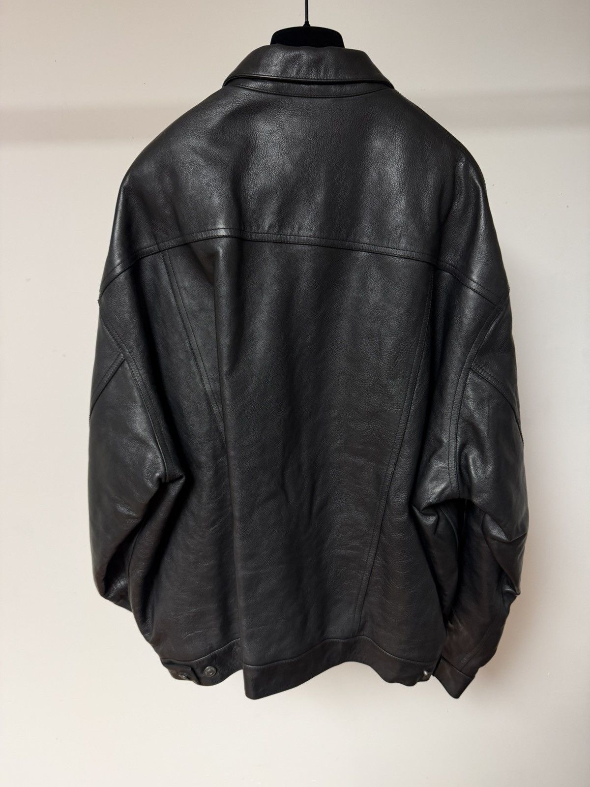 Balenciaga NEW - Summer 23 Buffalo Denim Style Trucker Leather Jacket S Size US S / EU 44-46 / 1 - 6 Thumbnail