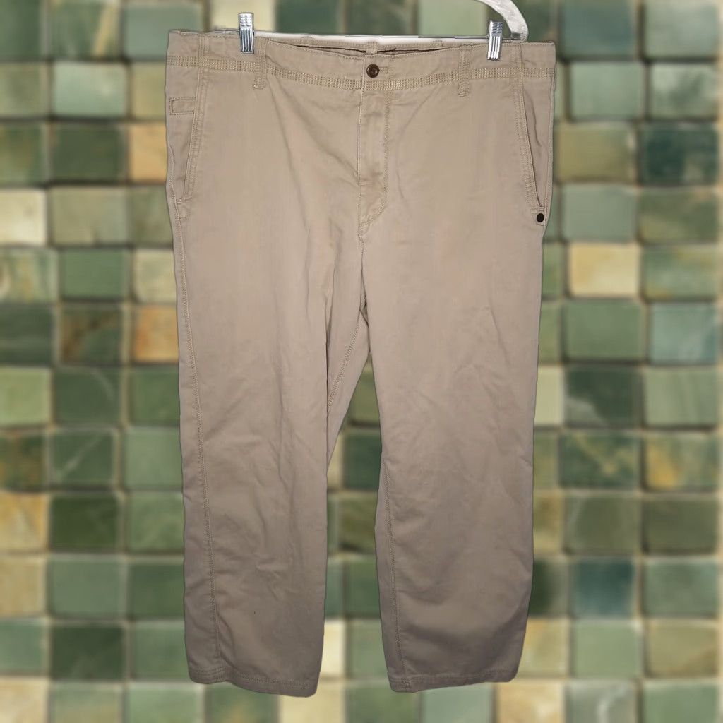 Timberland TIMBERLAND Mens Chino Pants Straight Fit Beige Size 40x30 Size US 40 / EU 56 - 1 Thumbnail