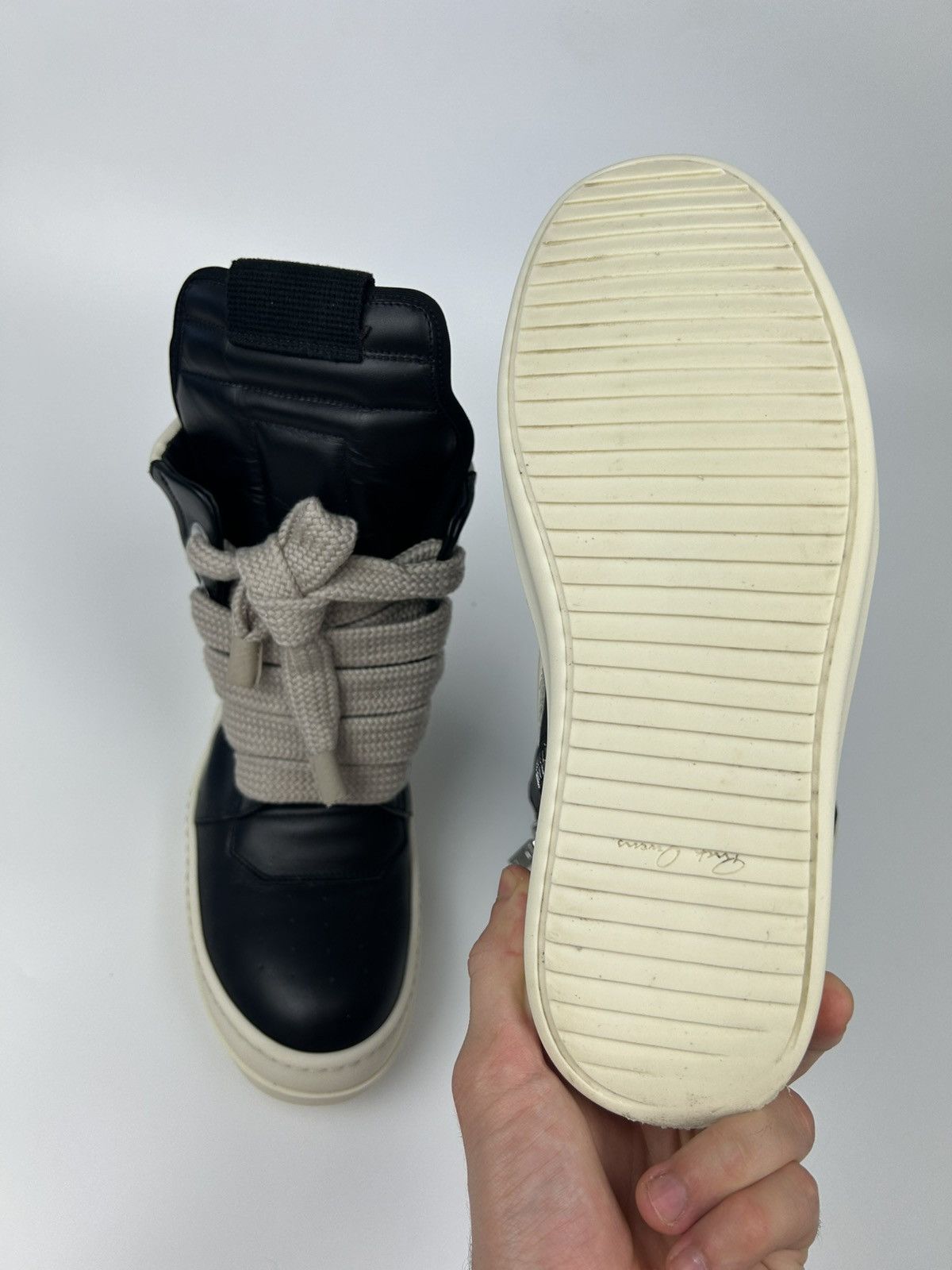 Rick Owens Drkshdw Rick Owens Geobasket Jumbo Lace Size US 8 / EU 41 - 5 Thumbnail