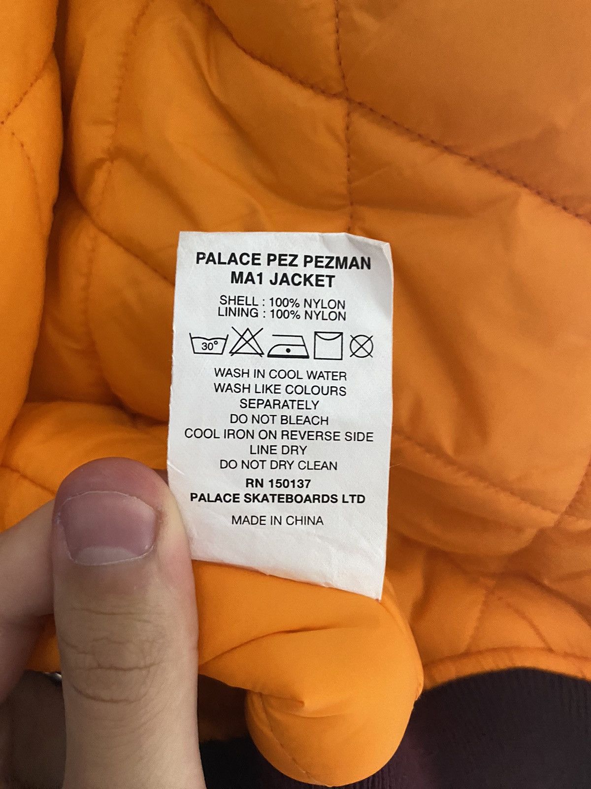 Palace x PEZ “Pezman” MA-1 Bomber – FW21 - Burgundy