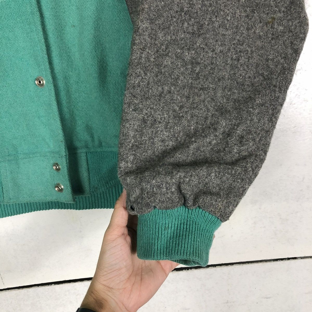 Japanese Brand 🔥VINTAGE VARSITY BOMBER JACKET CROCODILE SPORTS BIG LOGO Size US M / EU 48-50 / 2 - 17 Thumbnail