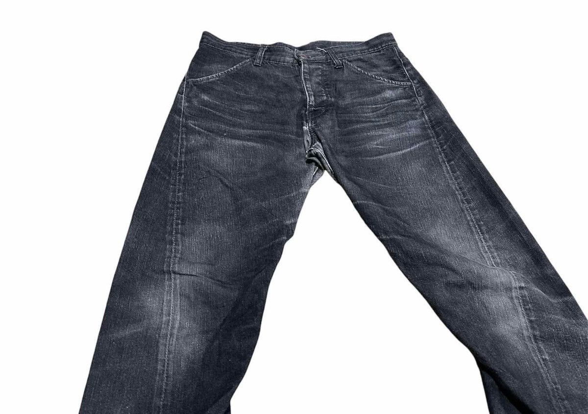 If Six Was Nine × Japanese Brand × RIPVANWINKLE 🔥Y2K Archived Rip Van Winkle Twisted Curve Biker Denim Size US 33 - 2 Thumbnail