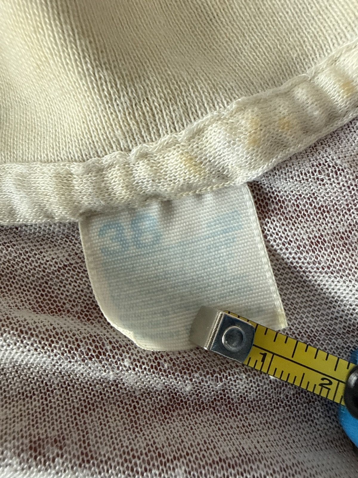 Vintage Vintage 70s JcPenney Paper Thin V-Neck Blank White Tee Size US M / EU 48-50 / 2 - 9 Thumbnail