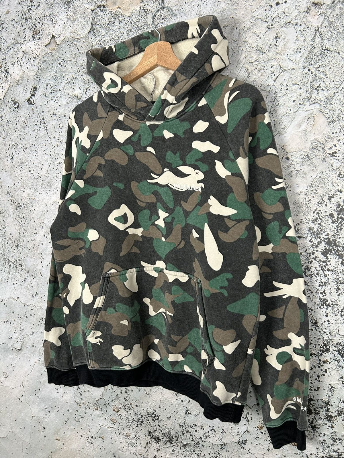 Vintage Vintage Pacemaker Camo Baggy Hoodie Boxy Streetwear Archive Size US M / EU 48-50 / 2 - 2 Thumbnail