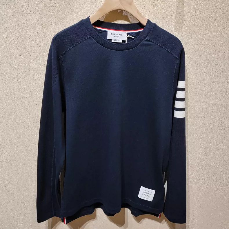 Thom Browne Thom Browne TB Long Sleeve T-shirt - dmc Size US M / EU 48-50 / 2 - 1 Thumbnail
