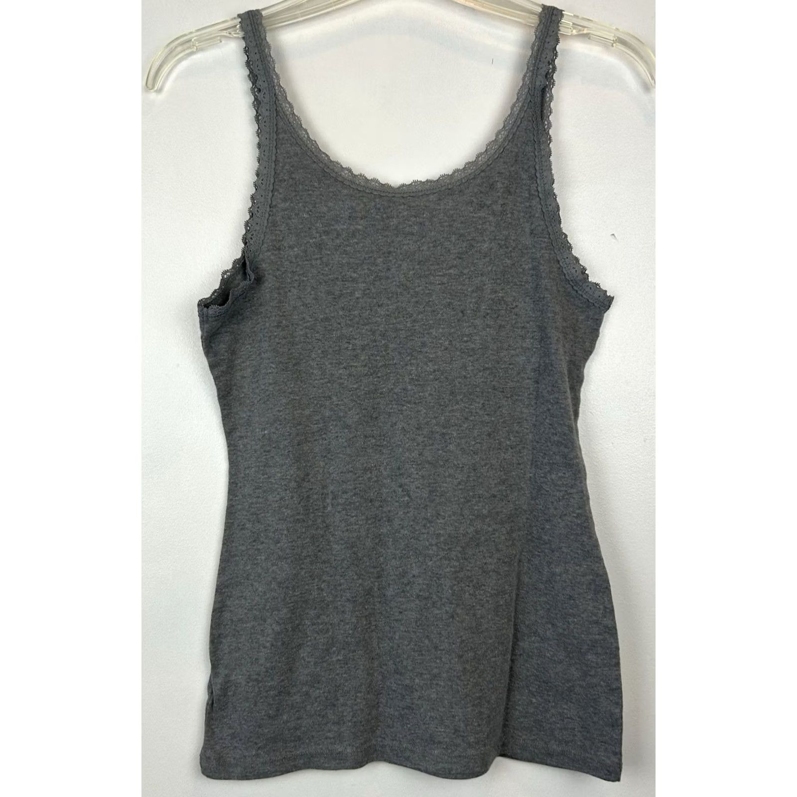 Mossimo VINTAGE Mossimo Tank Top Large Lace Trim Gray Elaina Gilbert Bella Swan Size L / US 10 / IT 46 - 2 Thumbnail