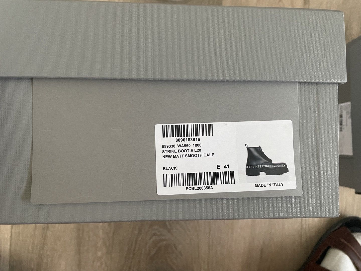 Balenciaga Strike Bootie L20 New Matt Smooth Calf