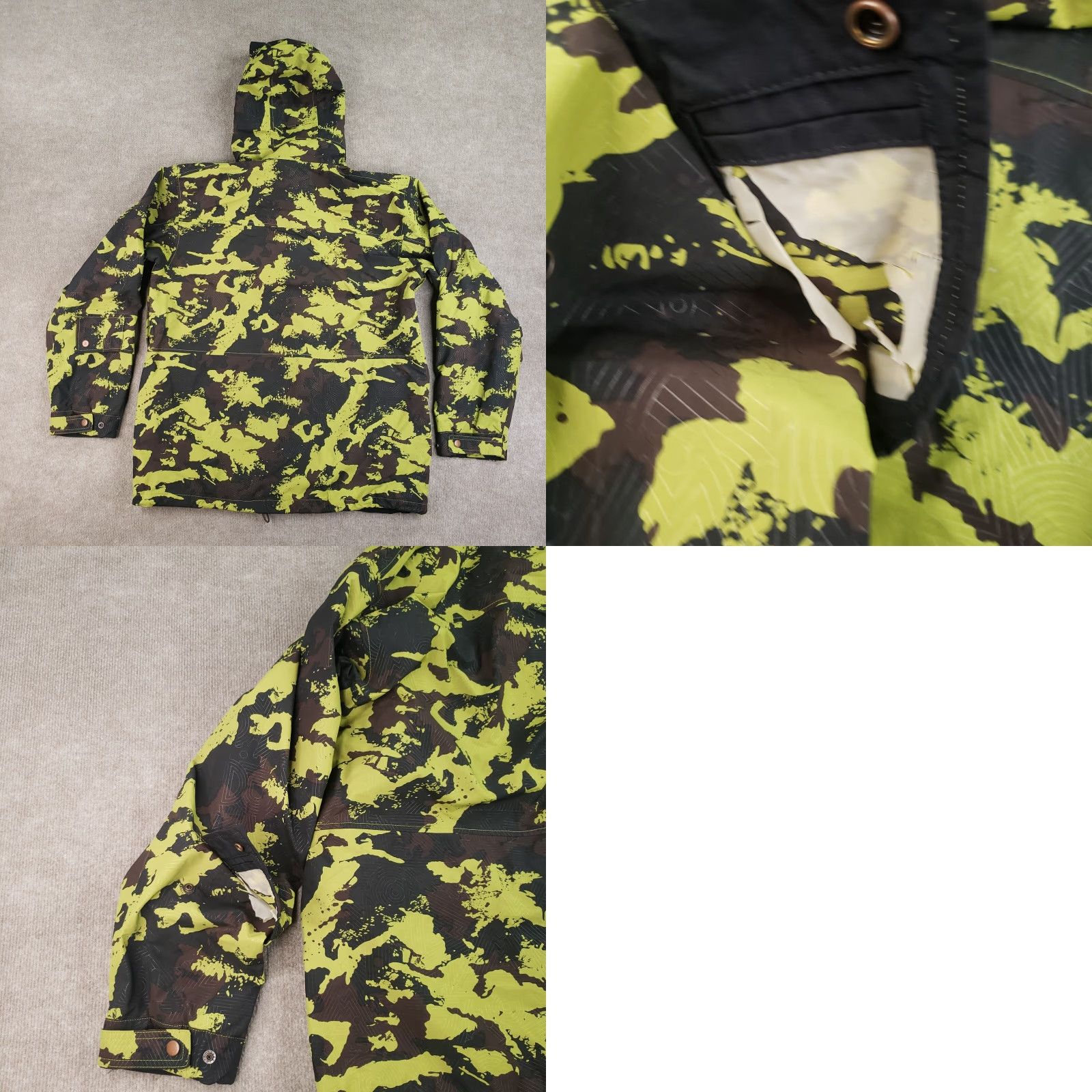 Vans VANS Jacket Mens L Green Camouflage Full Zip Hooded Outdoor Nylon Gore-Tex Size US L / EU 52-54 / 3 - 9 Thumbnail