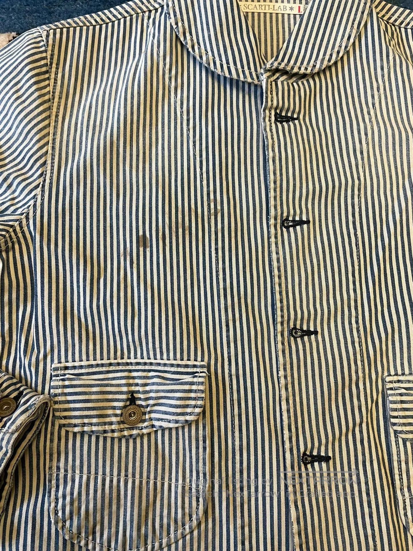 Scarti-Lab Scarti Lab Striped Distressed Jacket. Size US L / EU 52-54 / 3 - 3 Thumbnail