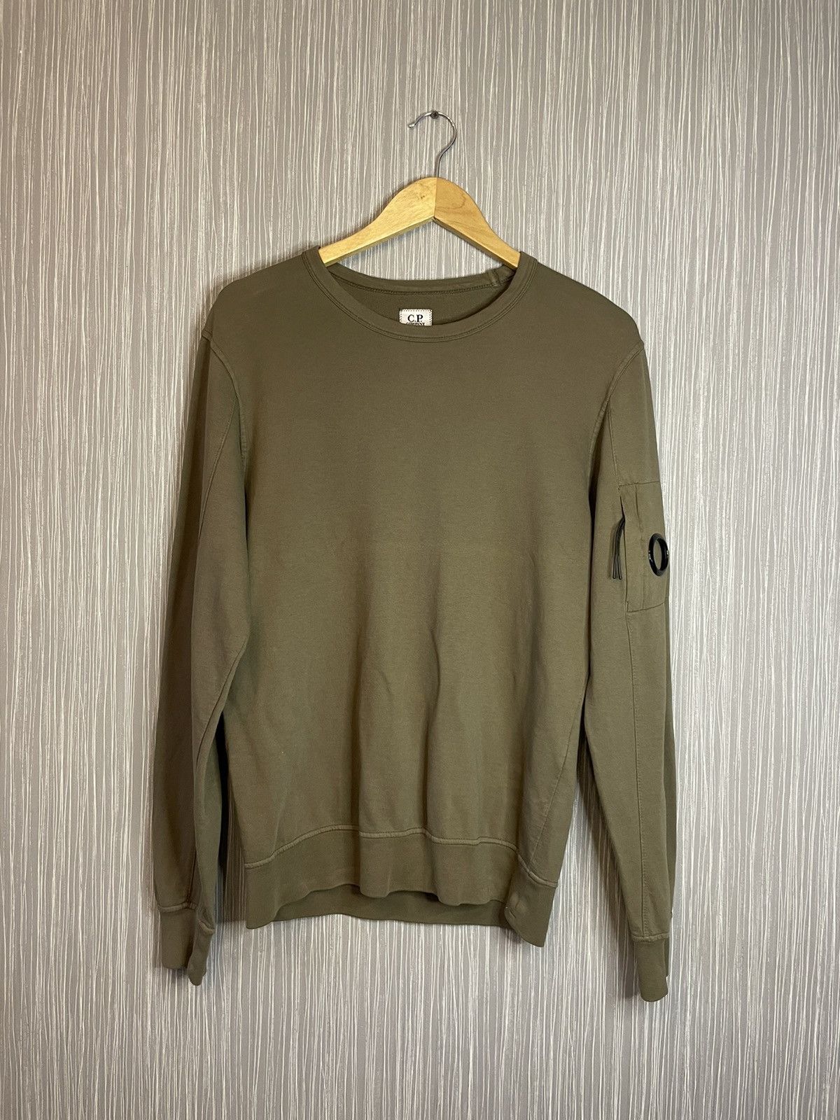 image of C P Company C.p Company Sweatshirt in Olive, Men's (Size Small)