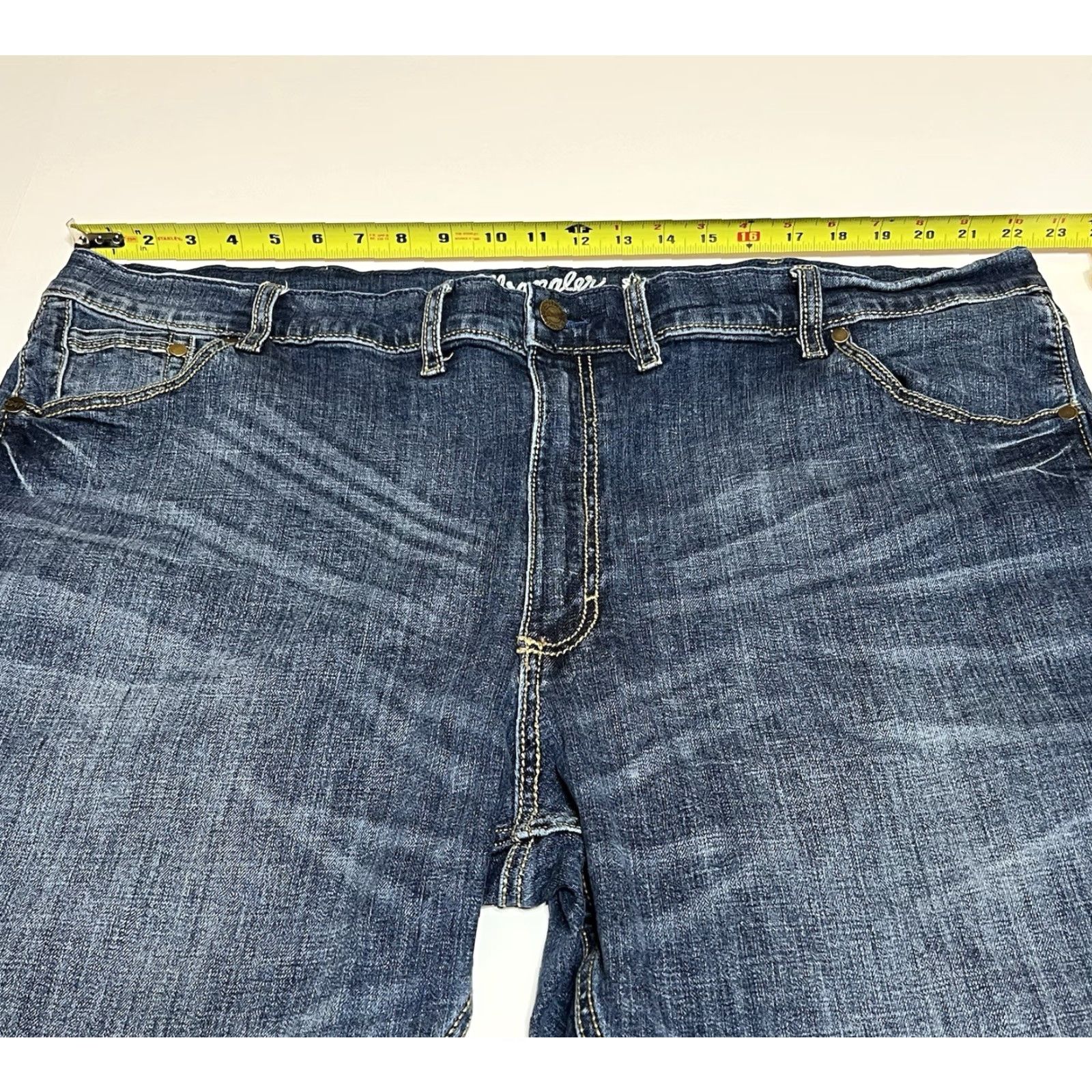 Wrangler WRANGLER Retro Slim Boot Jeans Mens 44x32 44x31 Blue Western Cowboy Bootcut Denim Slim Fits Mens Size US 44 / EU 60 - 3 Thumbnail