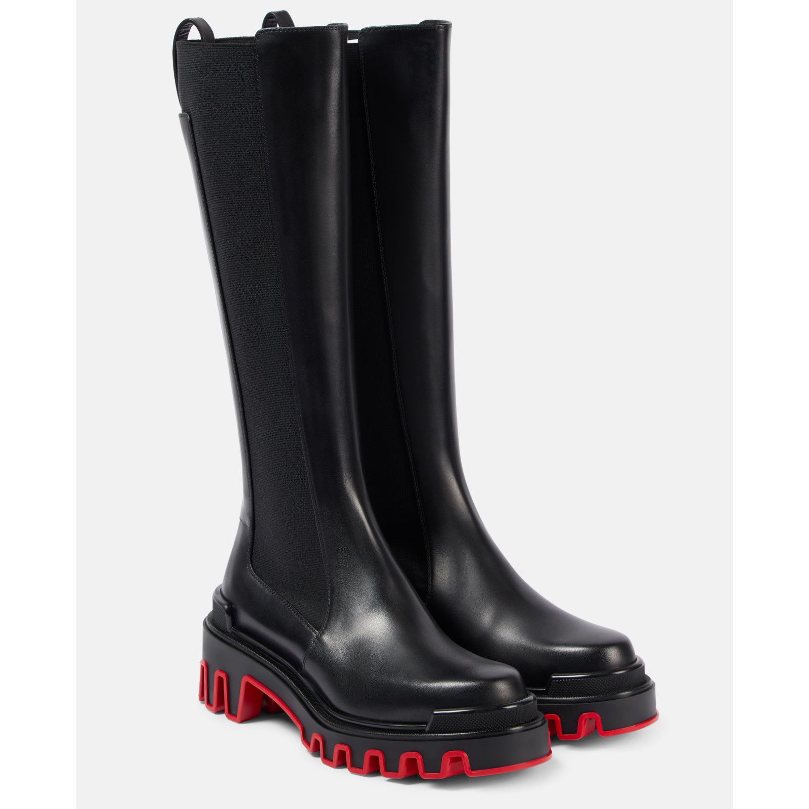 Christian Louboutin Louboutin Marchacroche Dune Botta Black Leather Boot 40 Size US 10 / IT 40 - 1 Thumbnail