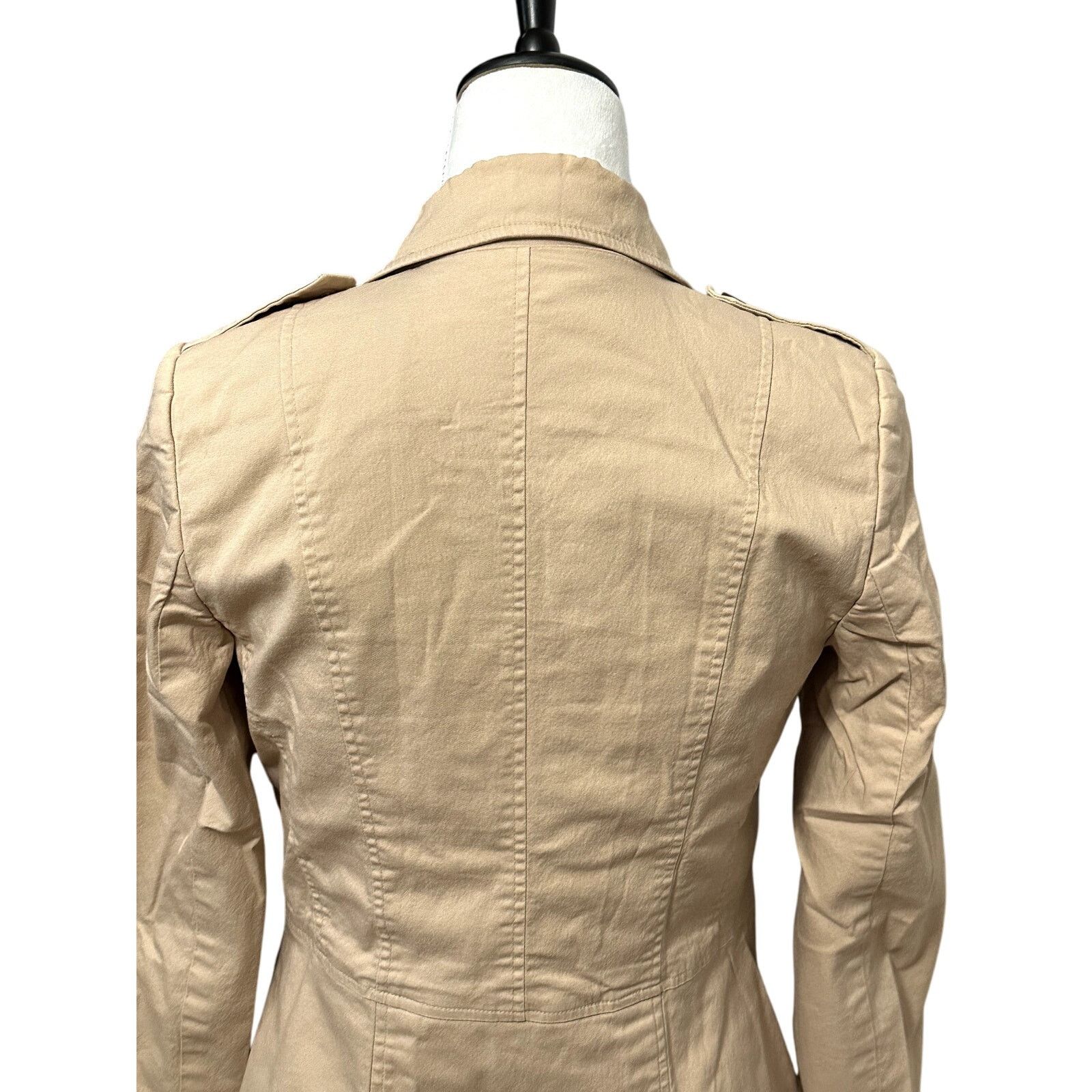 Other Apostrophe Classic Jacket Flap Pockets Button Front Beige 2 Size XS / US 0-2 / IT 36-38 - 5 Thumbnail