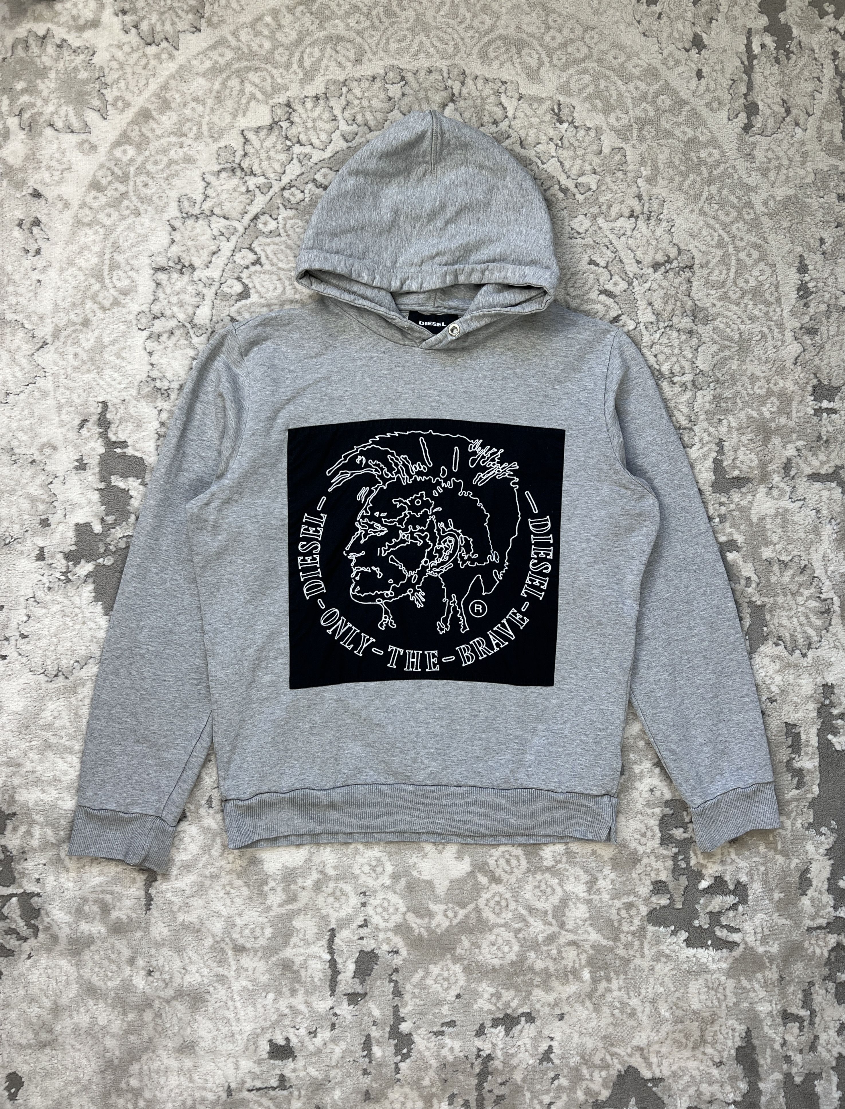 Diesel Diesel “Only The Brave” Big Embroidered Head Hoodie Size US L / EU 52-54 / 3 - 1 Thumbnail