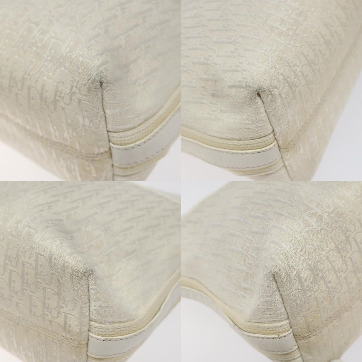 Dior DIOR Trotter Canvas Shoulder Bag White Silver Size ONE SIZE - 10 Thumbnail