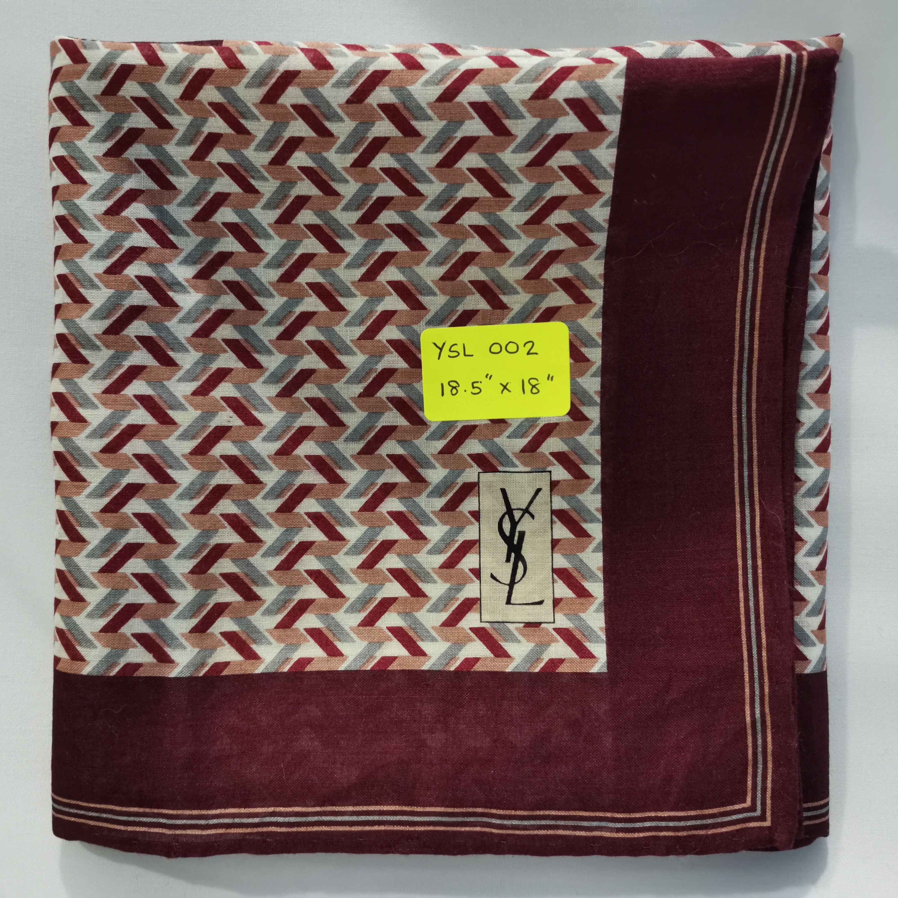 Yves Saint Laurent YVES SAINT LAUREN HANDKERCHIEF/BANDANA/SCARF Size ONE SIZE - 7 Thumbnail