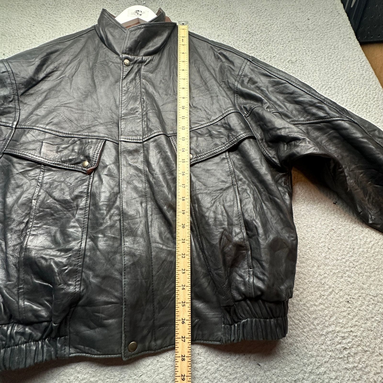 Vera Pelle Vintage Vera Pelle Leather Bomber Biker Jacket Mens 56 XL Size US XL / EU 56 / 4 - 5 Thumbnail
