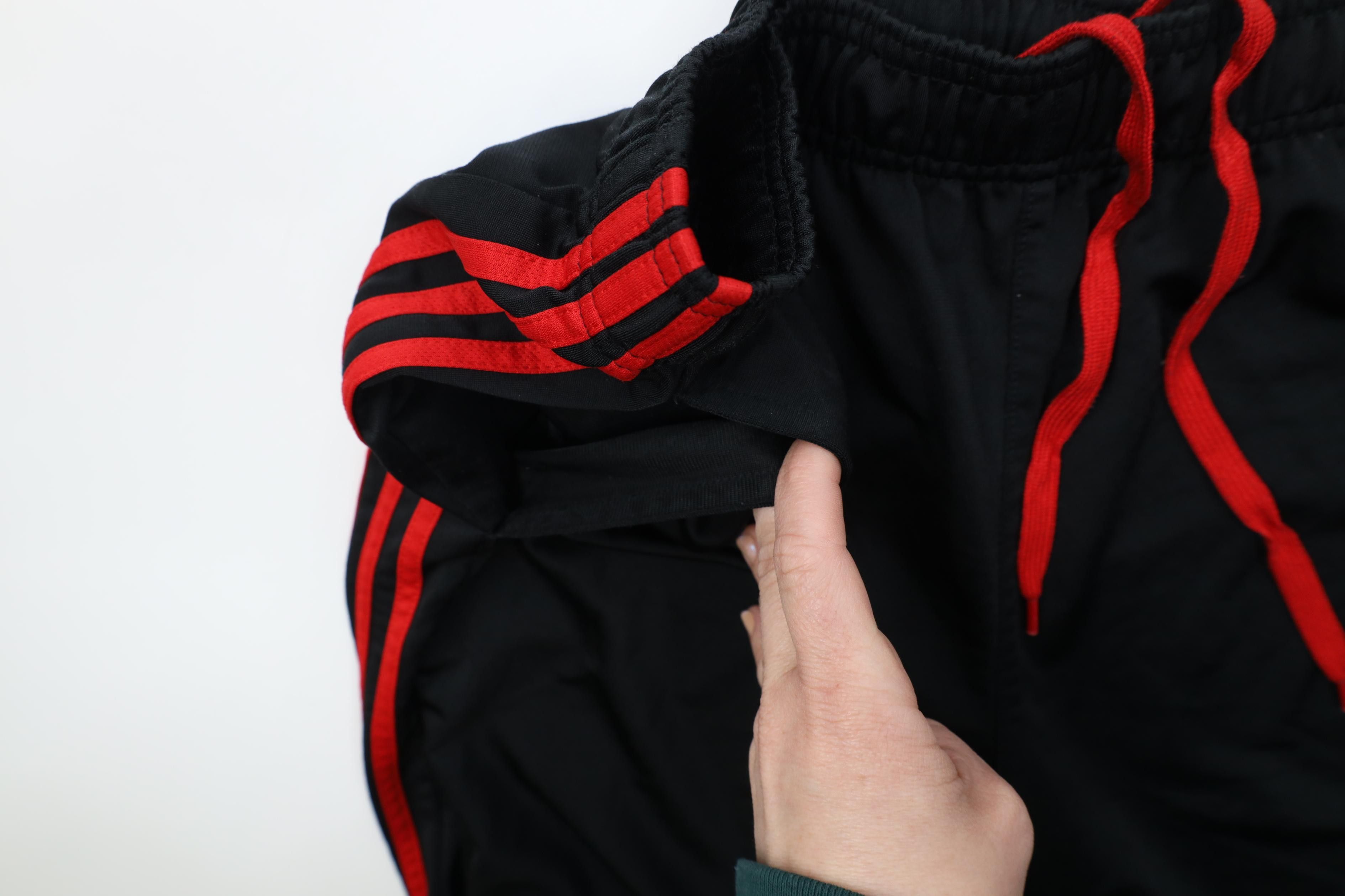 Adidas Vintage Y2K Adidas Striped Wide Leg Sweatpants Pants Black Size US 36 / EU 52 - 7 Thumbnail