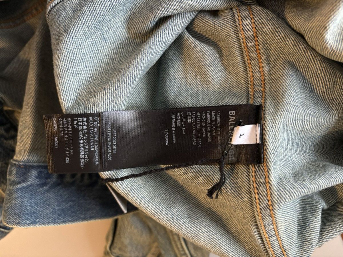 Balenciaga Denim Hoodie Pull-Over Size US S / EU 44-46 / 1 - 9 Thumbnail